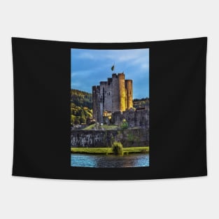 Towers Of Caerphilly Castle Gatehouse Tapestry