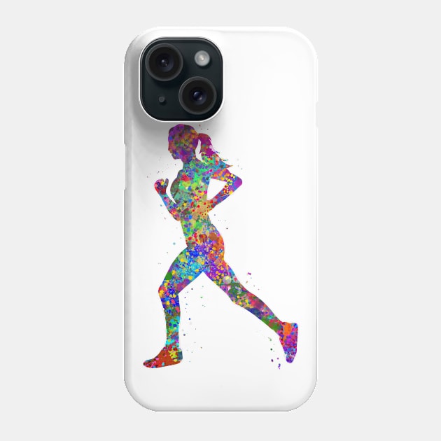 Runner girl Phone Case by Yahya Art