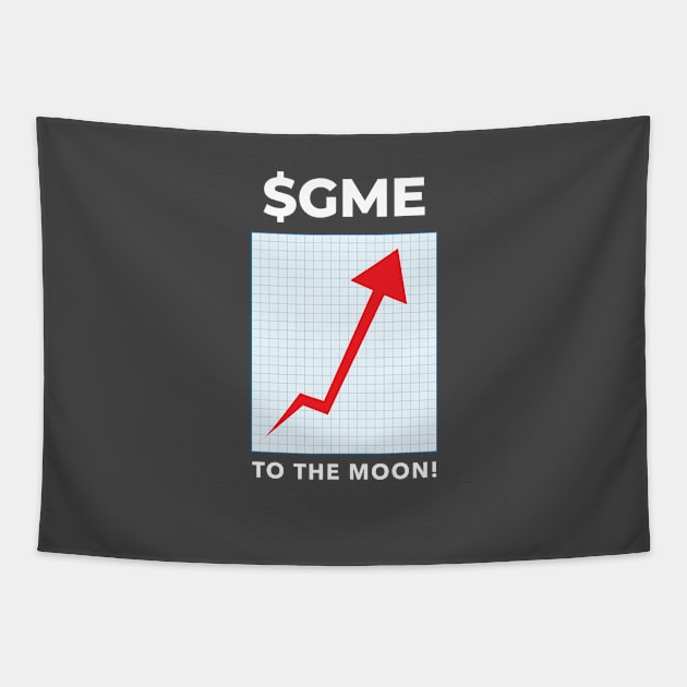 GME To The Moon Tapestry by Ghost Of A Chance 