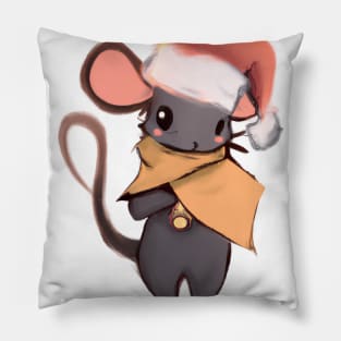 Cute Rat Drawing Pillow