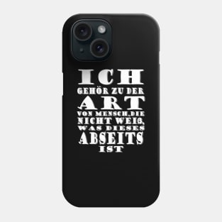 Fußball Abseits Verein Spiel Turnier Spruch Phone Case