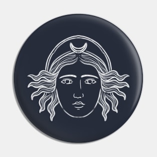 Moon Goddess Artemis Pin