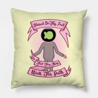 The Midnight Gospel Fish Bowl Man Pillow