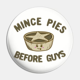 Mince Pies Before Guys Kawaii Mince Pie Pin