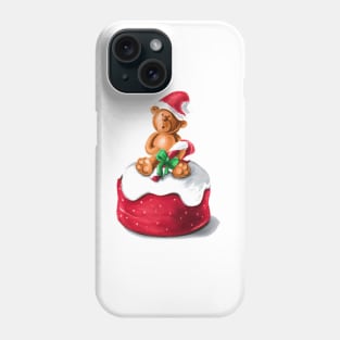 Christmas Bear Cake Phone Case