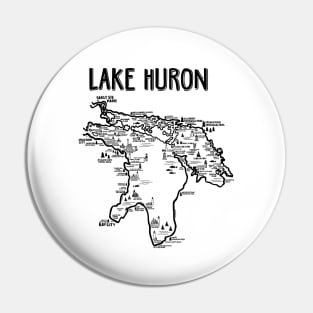 Lake Huron Map Pin