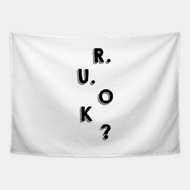 r u ok | are you ok | ru ok Tapestry by OrionBlue