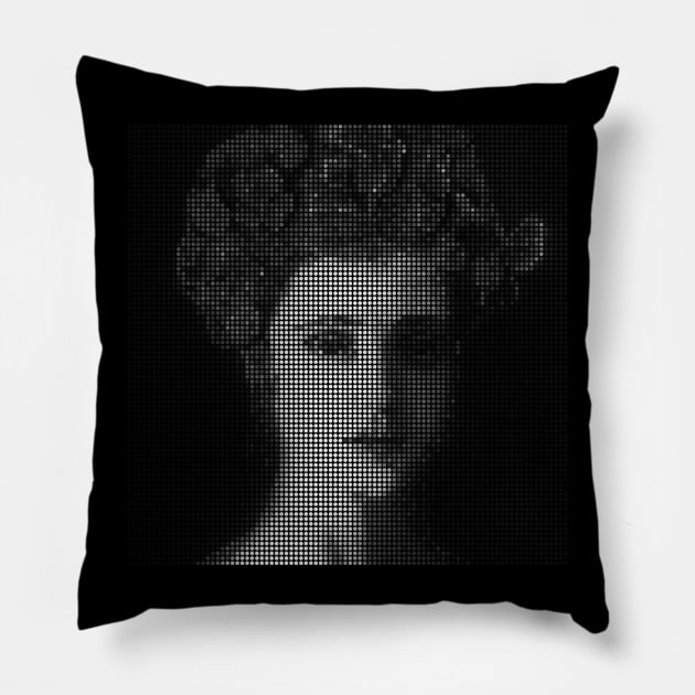 Black and white Pillow by teenamarie23art