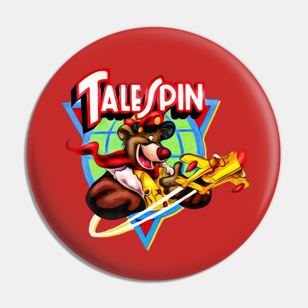 Talespin, Baloo Logo Plane Pin by RainbowRetro