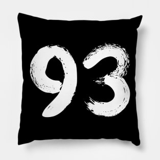 Number 93 Pillow