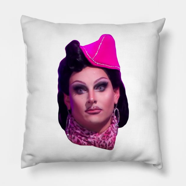 jan face crack Pillow by doctorbihcraft