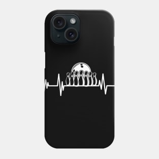 heartbeat bowling  player,bowling Birthday bowler lover Phone Case