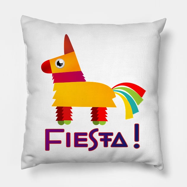 Colorful Pinata Design Fiesta Pillow by jaml-12