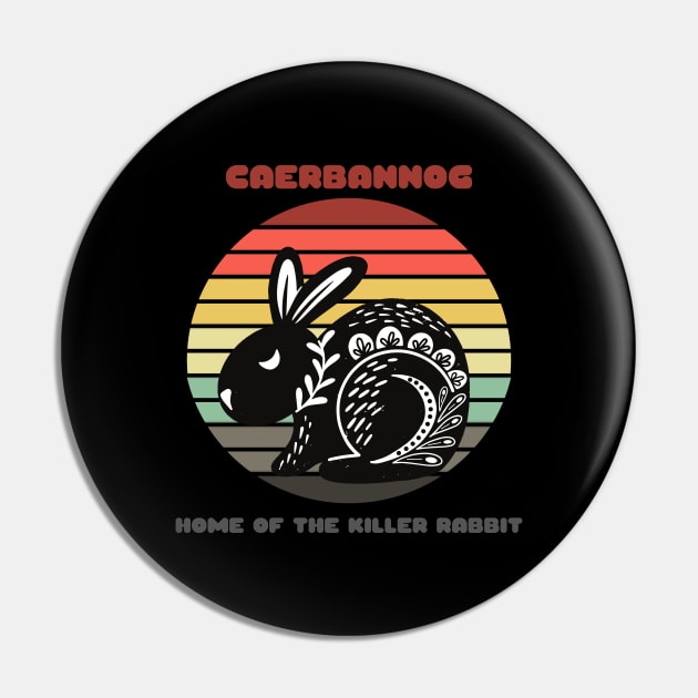 Caerbannog: Home of the Killer Rabbit Pin by nathalieaynie