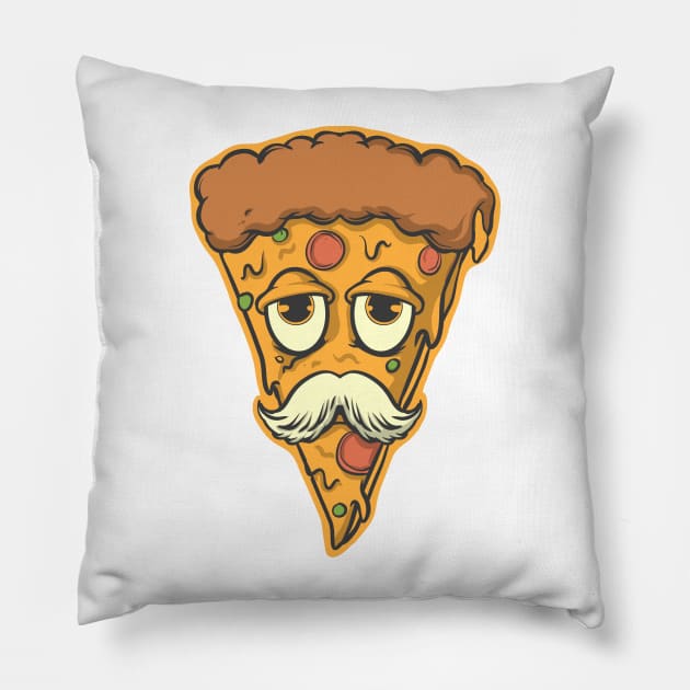 Old pizza Pillow by phsycartwork