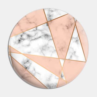 Pink and White Marble Pin