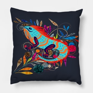 Whimsical Creatures | Iguana Pillow