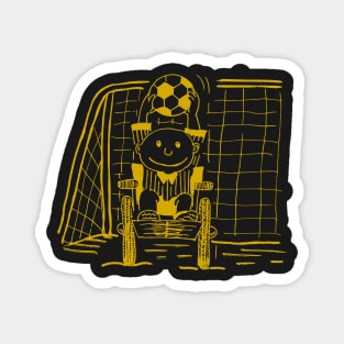 WHEELCHAIR SOCCER GOALIE YELLOW Magnet