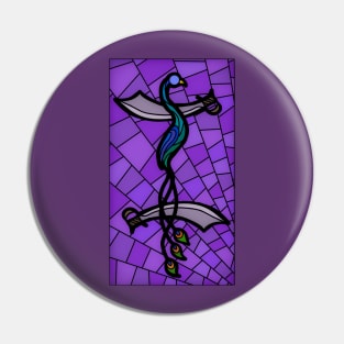 Mollymauk Tealeaf Stained Glass Pin