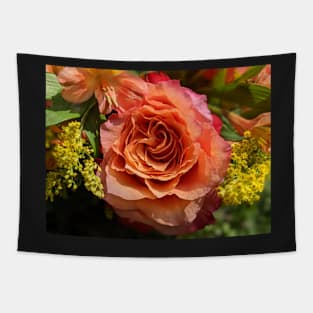 Rose in a Bouquet Photographic Image Tapestry