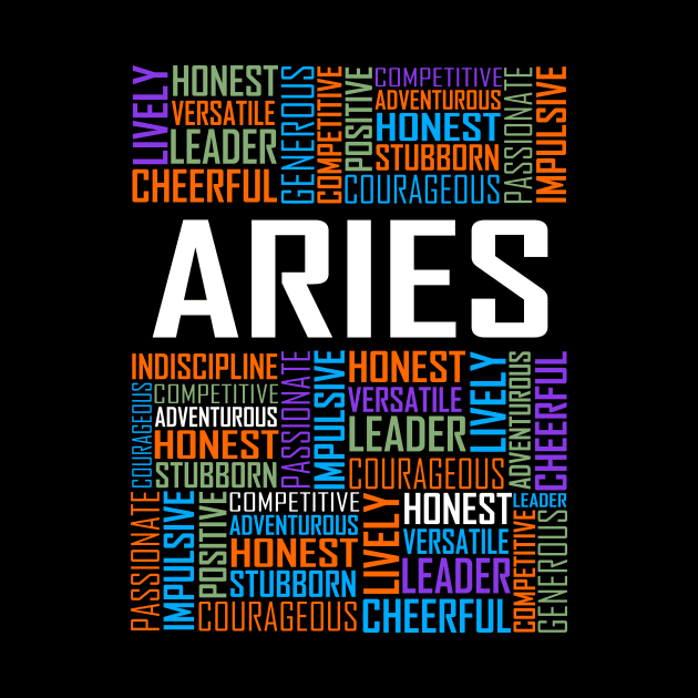 Aries Words by LetsBeginDesigns