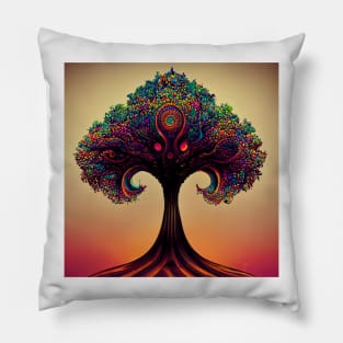 Colourful Tree of Life Pillow