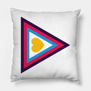 Polyamory Pride Minimalist - Trieception - (New Colors) Pillow