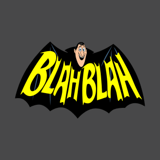 Blahman Funny Dracula Vampire Superhero Retro Logo Parody T-Shirt