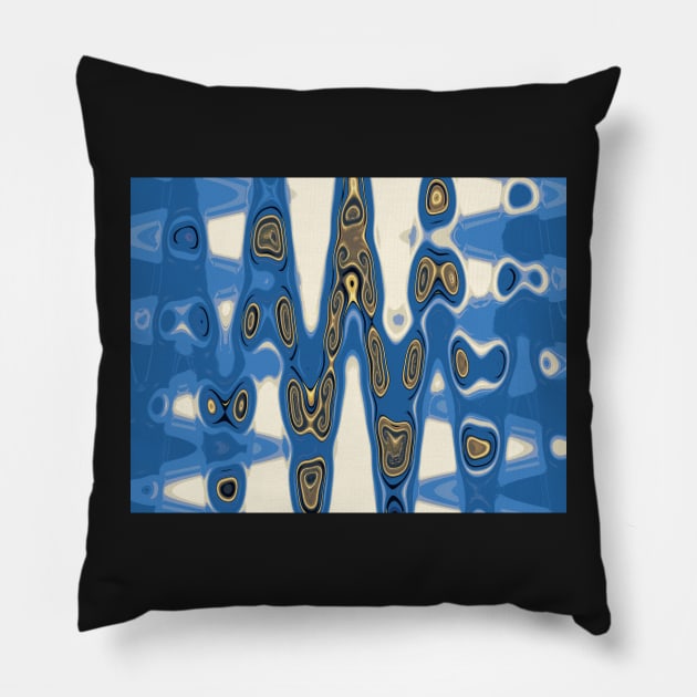 Abstract Reflections Series 8-1 Pillow by ninasilver