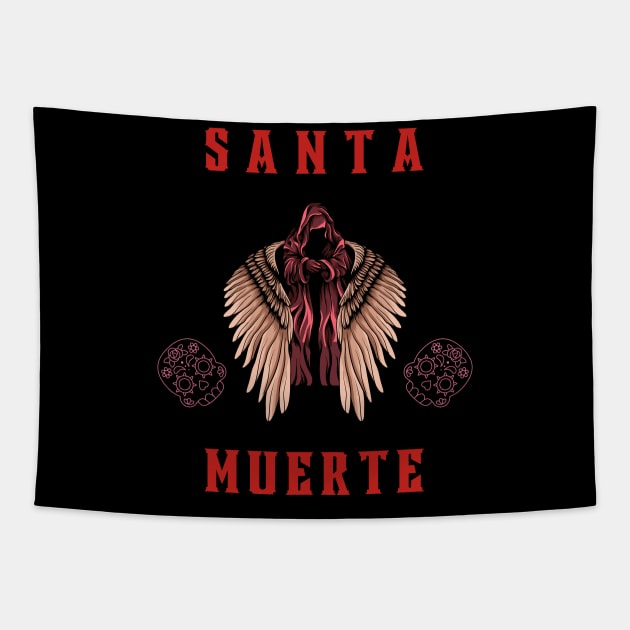 Santa Muerte Tapestry by vaporgraphic