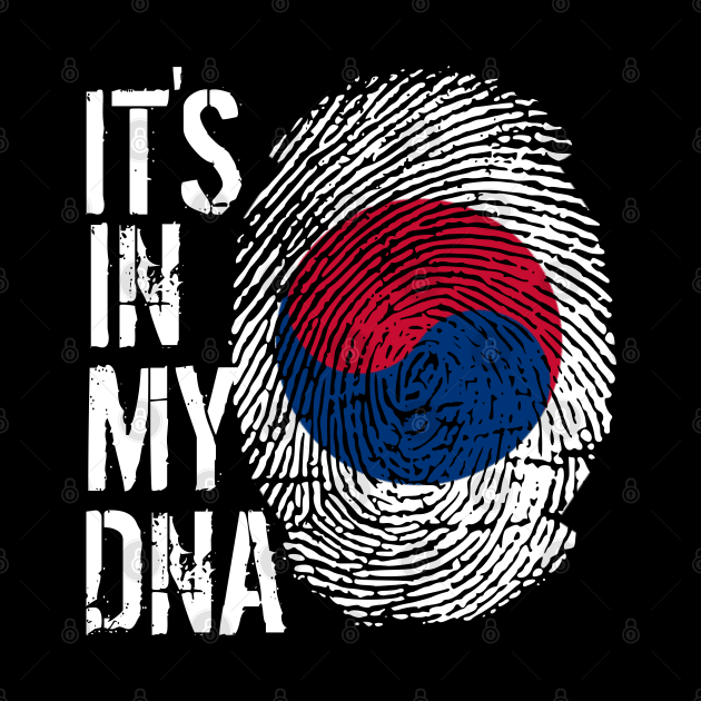 Korea Flag Fingerprint My Story DNA Korean by Your Culture & Merch