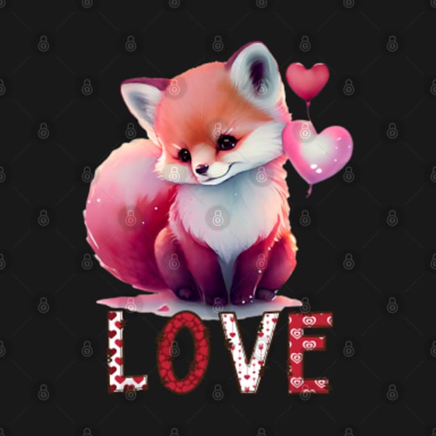 Foxy Love - Valentine's Day - Cute - by Oh-Wow-Designs