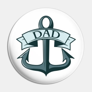 Dad Ships Anchor Pin