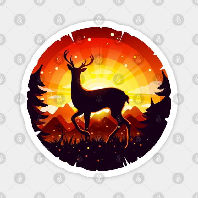 Deer Magnet by Prok_Art