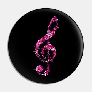 G clef,Treble clef,Love Music,musical notes. Pin