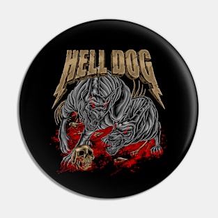 hell dog Pin