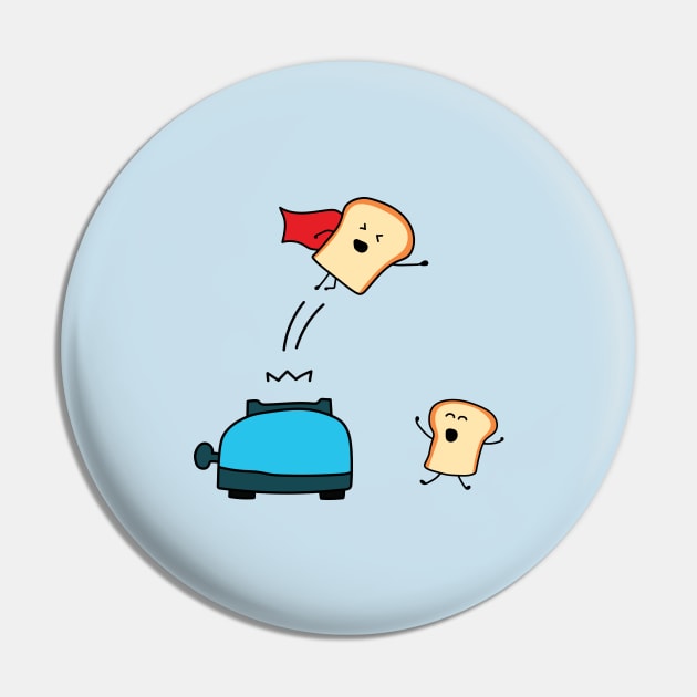 funny toaster cute bread jumps like superman Pin by wordspotrayal