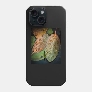 Pondweed Leaves with Raindrops Phone Case