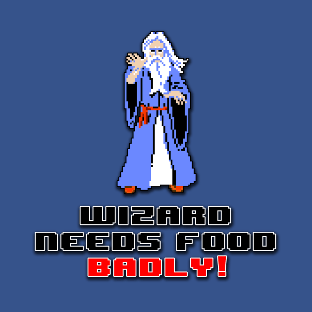 Gauntlet Wizard - Old by BigOrangeShirtShop