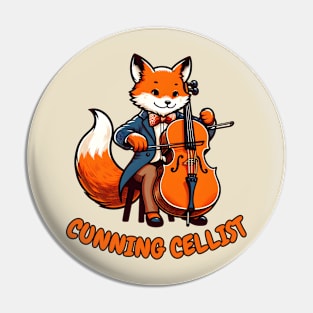 cello fox Pin