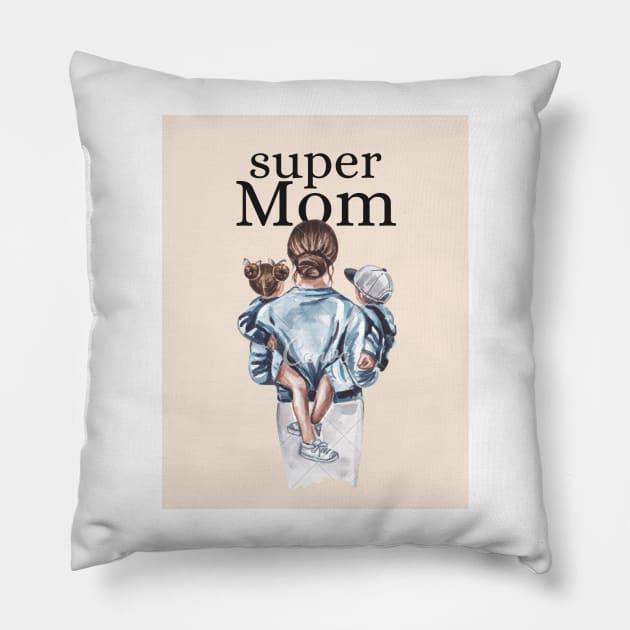 mommy gifts Pillow by Meshay