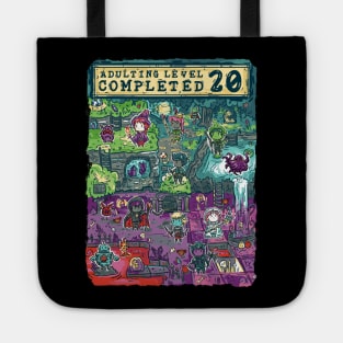 Adulting Level 20 Completed Birthday Gamer Tote