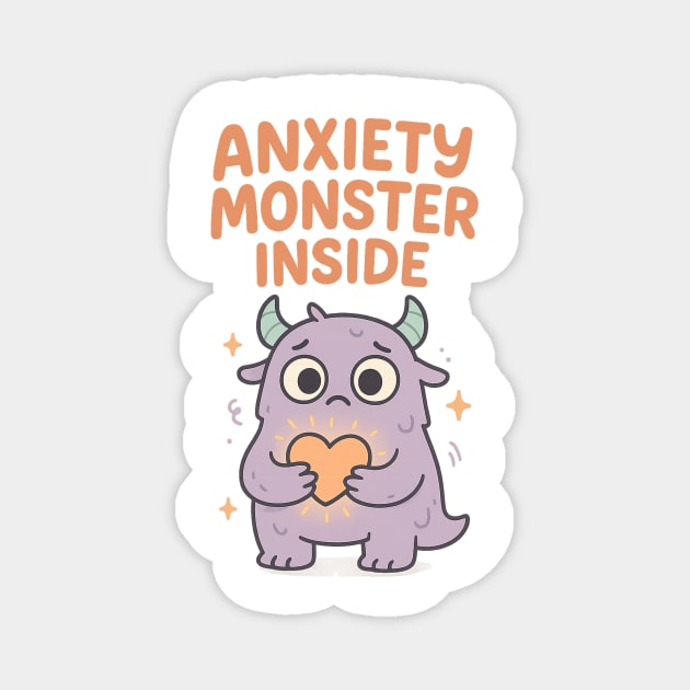 Anxiety Monster Inside Magnet by Fauzi's Store