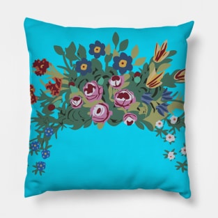 The happy flowers Pillow