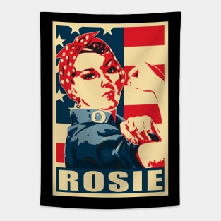 Rosie The Riveter We Can Do it American Propaganda Poster Tapestry