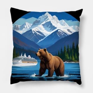 cruise to alaska Pillow