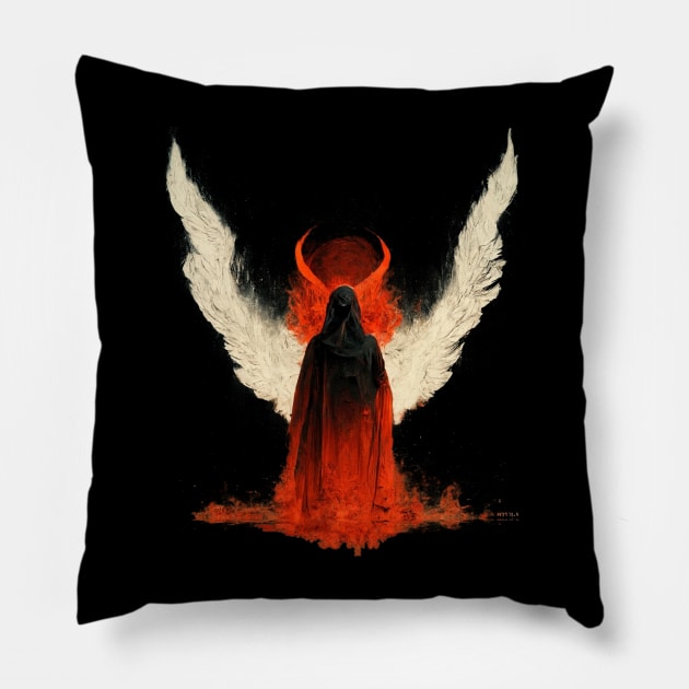 Angel or Demon Pillow by orange-teal