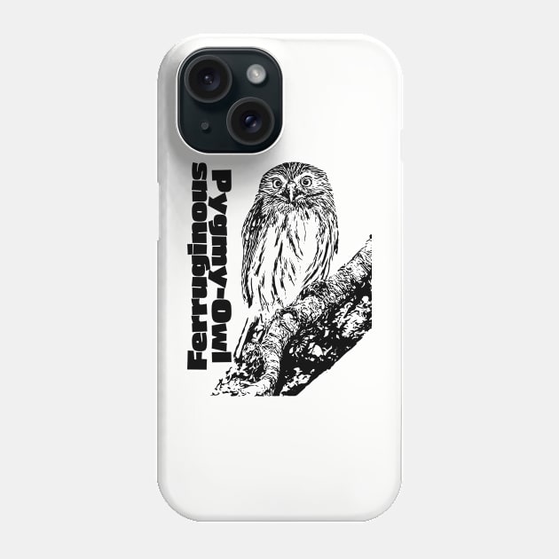 Ferruginous Pygmy-Owl Phone Case by Ripples of Time