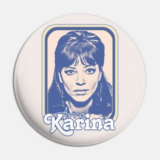 Anna Karina // ORIGINAL Retro Nouvelle Vague Fan Design Pin