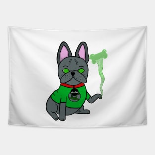 Green Lantern French Bulldog Tapestry